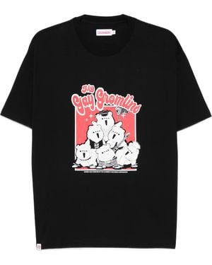 Charles Jeffrey Graphic-Bear-Print T-Shirt - Black