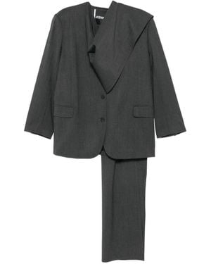 frenken Draped Single-Breasted Blazer - Black