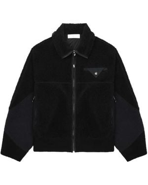 Toga Jacke mit Fleece-Einsätzen - Schwarz