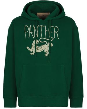 Valentino Garavani Graphic-print hoodie - Verde