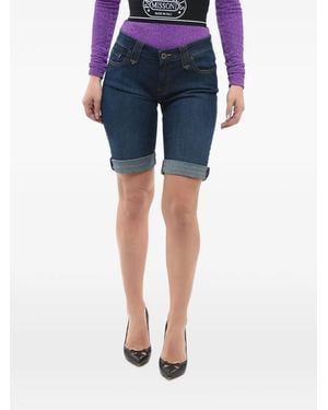 Woolrich Pantalones Vaqueros Cortos Con Costuras - Azul