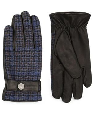 Henrik Vibskov Hv Check-Pattern Gloves - Black