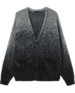 FIVE CM Cardigan Boutonné À Effet Dégradé - Gris