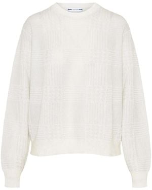 Jacob Cohen Houndstooth Jumper - White