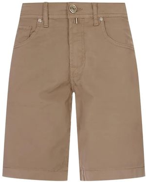 Jacob Cohen Logo-Patch Shorts - Natural