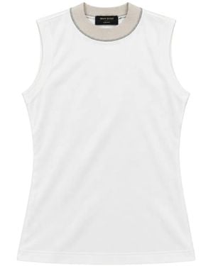 Gran Sasso Ribgebreide Top - Wit