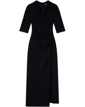 Giorgio Armani V-Neck Dress - Black