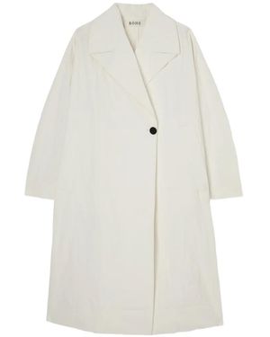 Rohe Manteau Oversize À Effet Froissé - White