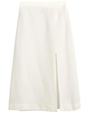 GANT Split Midi Skirt - White