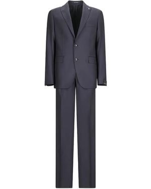 Tagliatore Two-Button Wool Suit - Blue