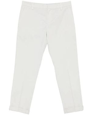 Dondup Cuffed Trousers - White