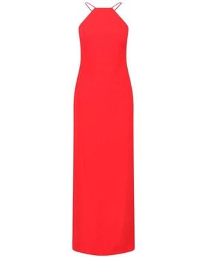 Ralph Lauren Halterneck Split Dress - Red