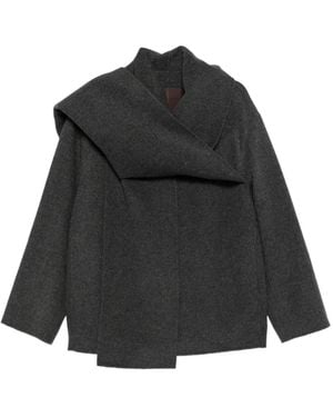 LIBERADD Veste À Empiècements Drapés - Black