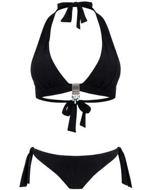 Banana Moon Beaded-Detail Bikini - Black