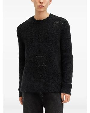 AllSaints Hadwin Distressed Jumper - Black
