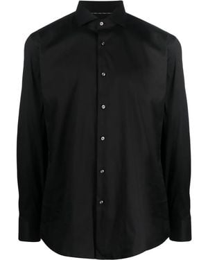BOSS Spread-Collar Button -Up Shirt - Black