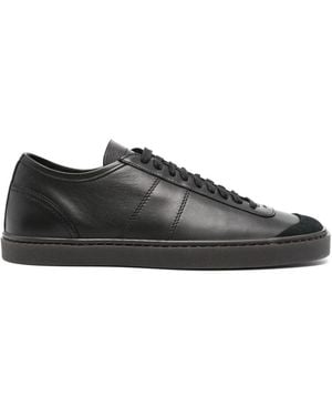 Lemaire Linoleum Leather Trainers - Black
