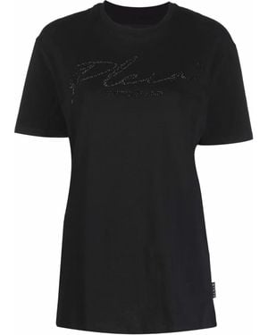Philipp Plein Signature Crystal-Embellished T-Shirt - Black