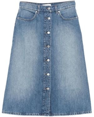 Stella McCartney ボタン デニムスカート - ブルー