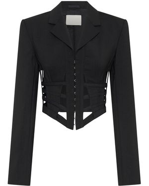 Dion Lee コルセット ジャケット - ブラック