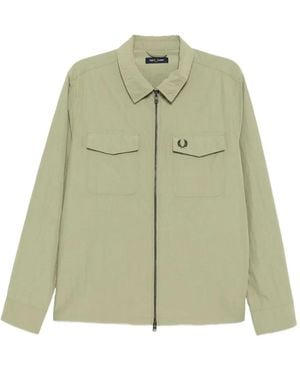 Fred Perry Giacca Con Zip - Verde