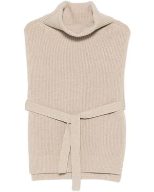 Yves Salomon Haut Ceinturé À Col Roulé - Neutre