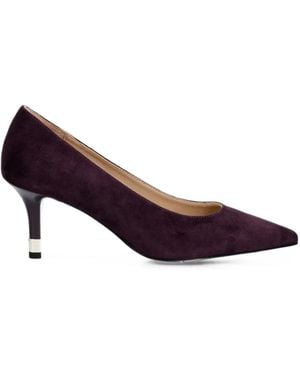 Furla Suede Pointed-Toe Court Shoes - Purple