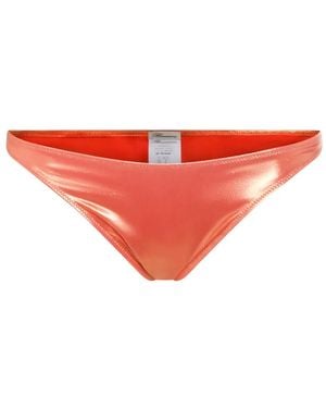 Blumarine Logo-Detail Bikini Bottom - Red