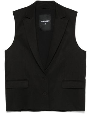 Patrizia Pepe Twill Vest - Black