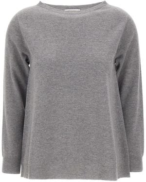 Kangra Crew-Neck Long-Sleeve Sweater - Gray