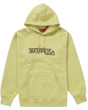 Supreme Usa Hoodie - Yellow