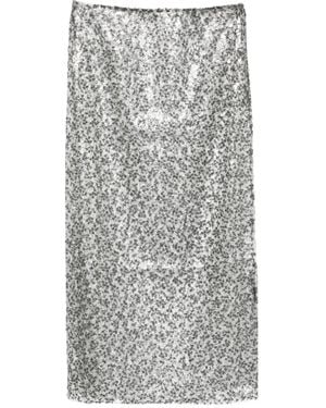 Christopher Esber Sequinned Midi Skirt - Grey