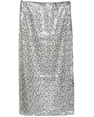 Christopher Esber Jupe À Sequins À Coupe Mi-Longue - Gris
