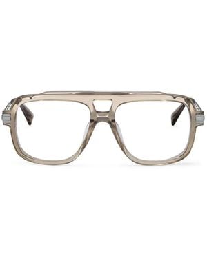 Balmain Gafas Con Montura Cuadrada - Gris