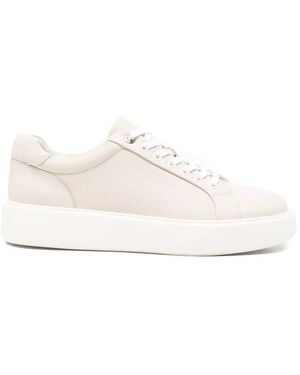 SERGIO MORETTI FIRENZE Baskets En Cuir Grainé - White