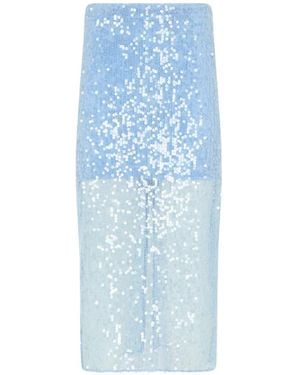 Veronica Beard Gonna Midi Allora Con Paillettes - Blu
