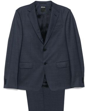 ZEGNA Wool Suit - Blue