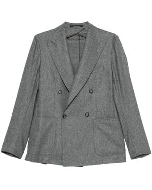 Tagliatore Double-Breasted Wool Suit - Grey