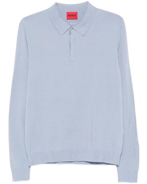 BOSS Long-Sleeve Polo Shirt - Blue