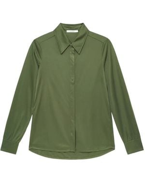 Maliparmi Concealed-Button Jersey Shirt - Green