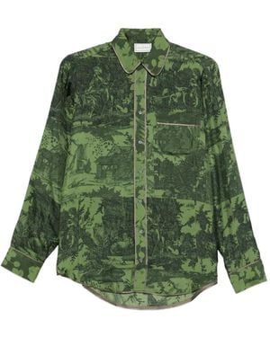 Pierre Louis Mascia Aloe Gum Hemd - Grün