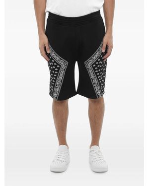 Neil Barrett Modernist Paisley-Print Shorts - Black