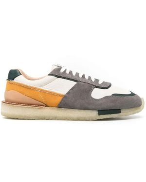 Clarks Colour-block Panel Sneakers - Grey