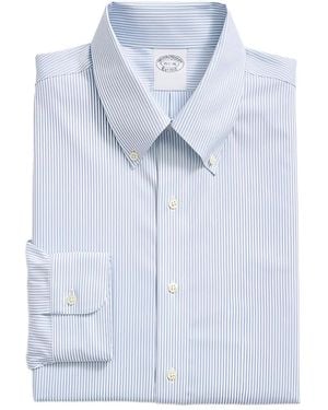 Brooks Brothers Camicia Oxford A Righe - Blu