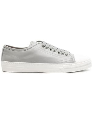 SCAROSSO Ambrogio Leather Trainers - White
