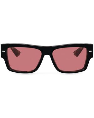 Dolce & Gabbana Occhiali Da Sole Squadrati Lusso Sartoriale - Rosa