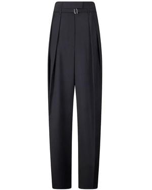 Sportmax Pantalon Bautta À Design Plissé - Blue