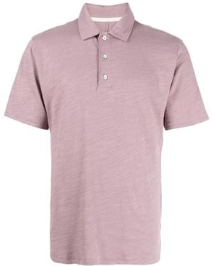 Rag & Bone Classic Flame Cotton Polo Shirt - Pink