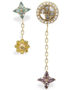 Guess 4G Crystals Set Earrings - White
