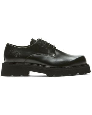 N°21 Lace-Up Leather Derby Shoes - Black